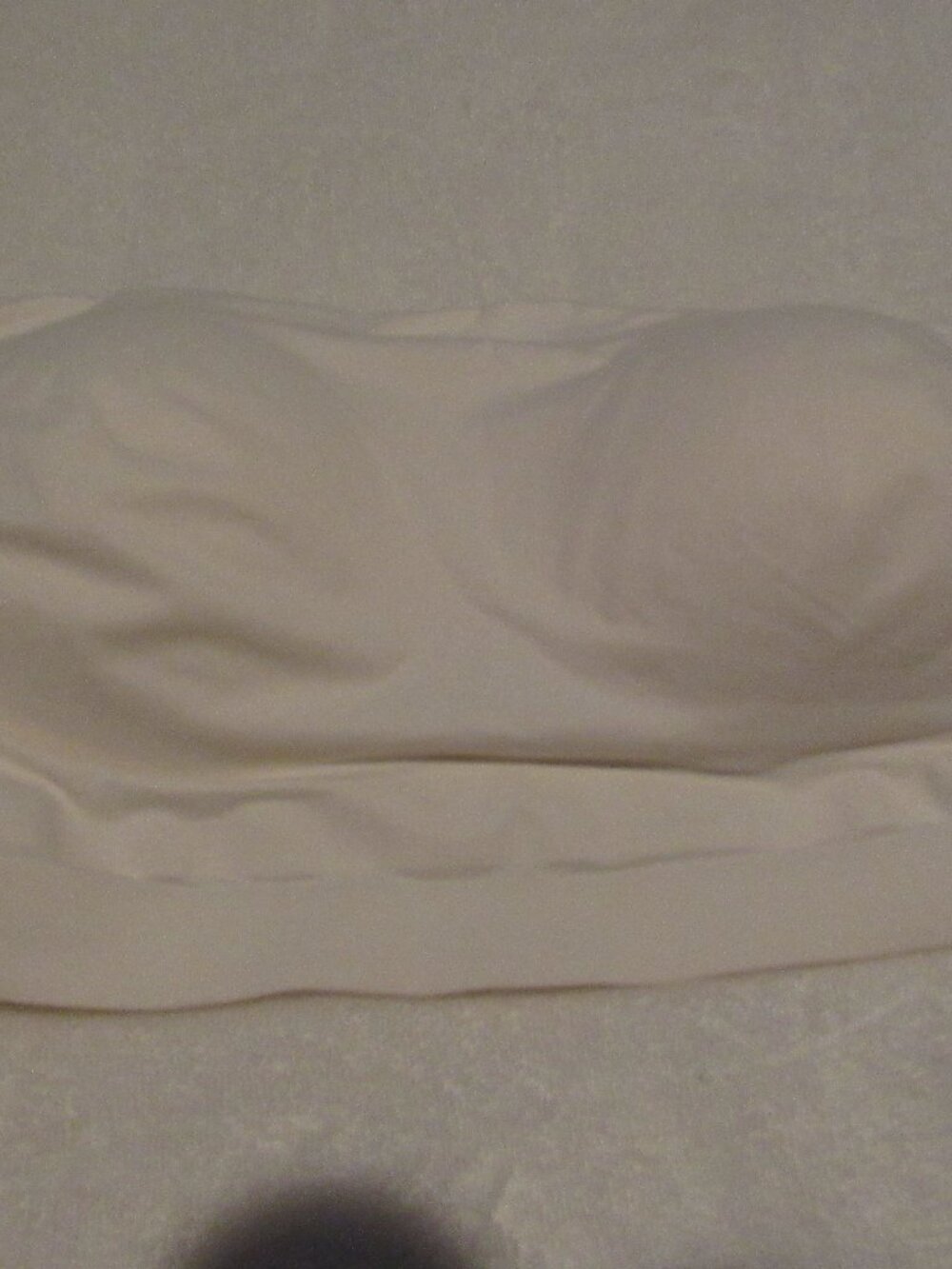 Soma White/Cream Strapless Bra Embliss Bandeau Size XXL USED